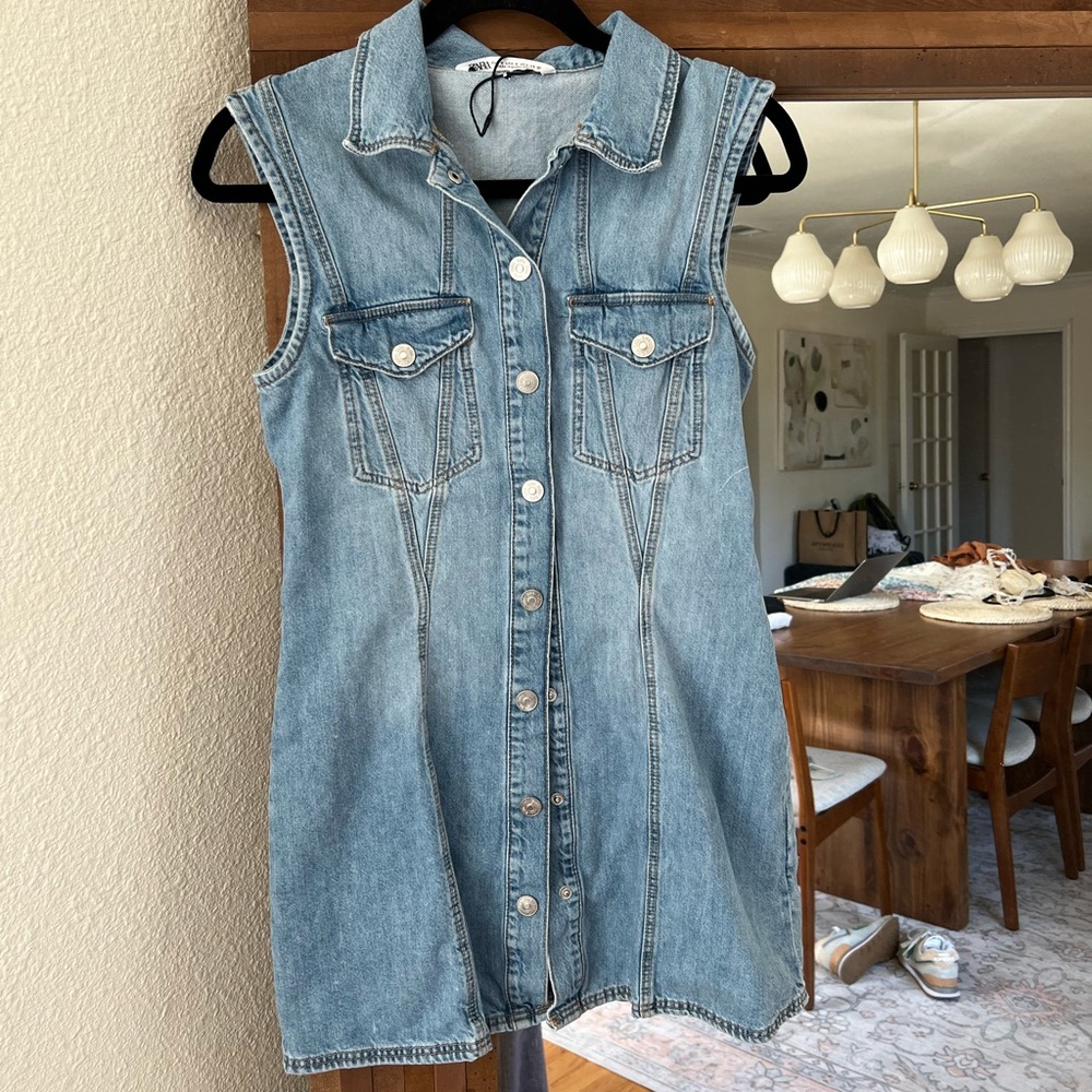 Mini denim Zara dress